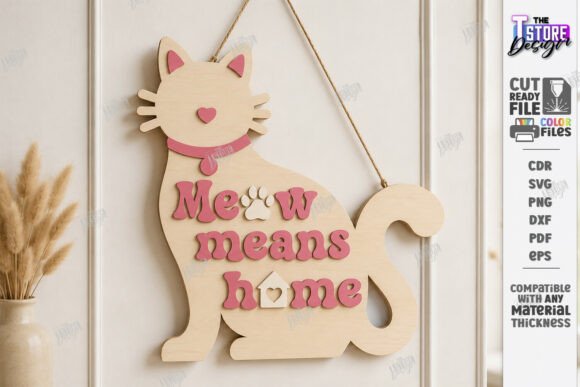 Download Wooden Pet Home Wall Sign Laser Cut |CNC - Home Collection