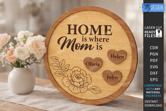 Download Mother's Day Personalized Sign Laser Cut - Premium Resources