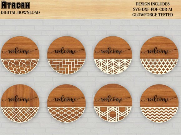 Download Patterned Door Hanger - Round Hanging - Round hanging Collection