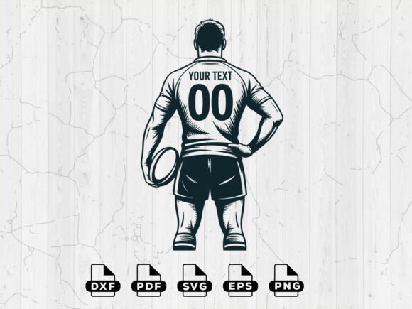 Download Rugby Player Sports SVG Files for Cricut - Files for cricut Collection