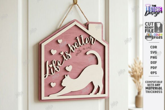 Download Wooden Pet Home Wall Sign Laser Cut |CNC - Home Collection