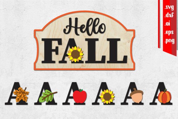 Download Hello Fall Sign Laser Cut, Home Svg, Cha - Home Collection