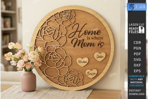 Download Mother's Day Personalized Sign Laser Cut - Premium Resources