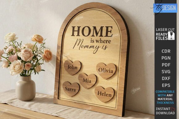 Download Mother's Day Personalized Sign Laser Cut - Premium Resources